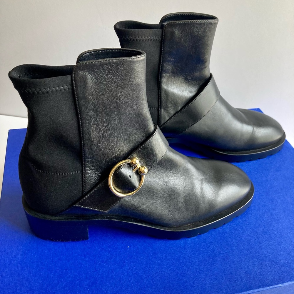 Stuart Weitzman Luxering black leather boots 8.5 - Picture 7 of 12
